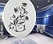 Produktbild WC Deckel Aufkleber Toiletten Blumen Tattoo Klo Blumenranke, Bad Deko Wandtattoo Autoaufkleber Toilettendeckel Badezimmer 3C004, Farbe:Lavendel glanz, Hohe:25cm