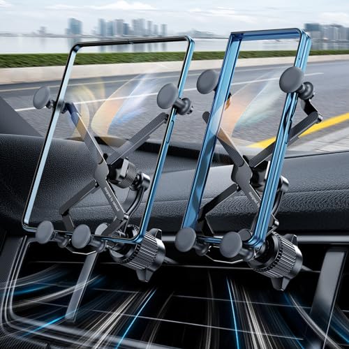xuenair Z Fold Car Mount with Long Arm, Gravity Fold 6 Car Mount, [Thick Case Friendly] Car Cell Phone Holder Mount for Samsung Galaxy Z Fold 7 6 5 4 Fold s25 24 Ultra iphone 17 16 15 14