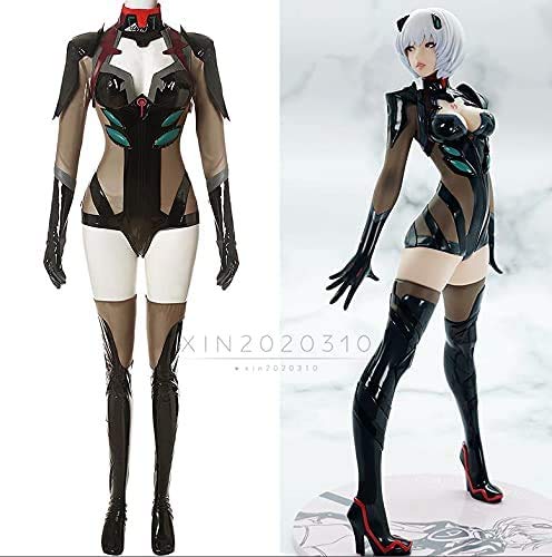 Amazon.co.jp: wr_mch 綾波レイ プラグスーツ 黒 コスプレ 衣装 新世紀