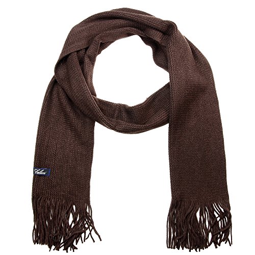 Falari Men Knitted Winter Scarf 2098-Brown #TOP24