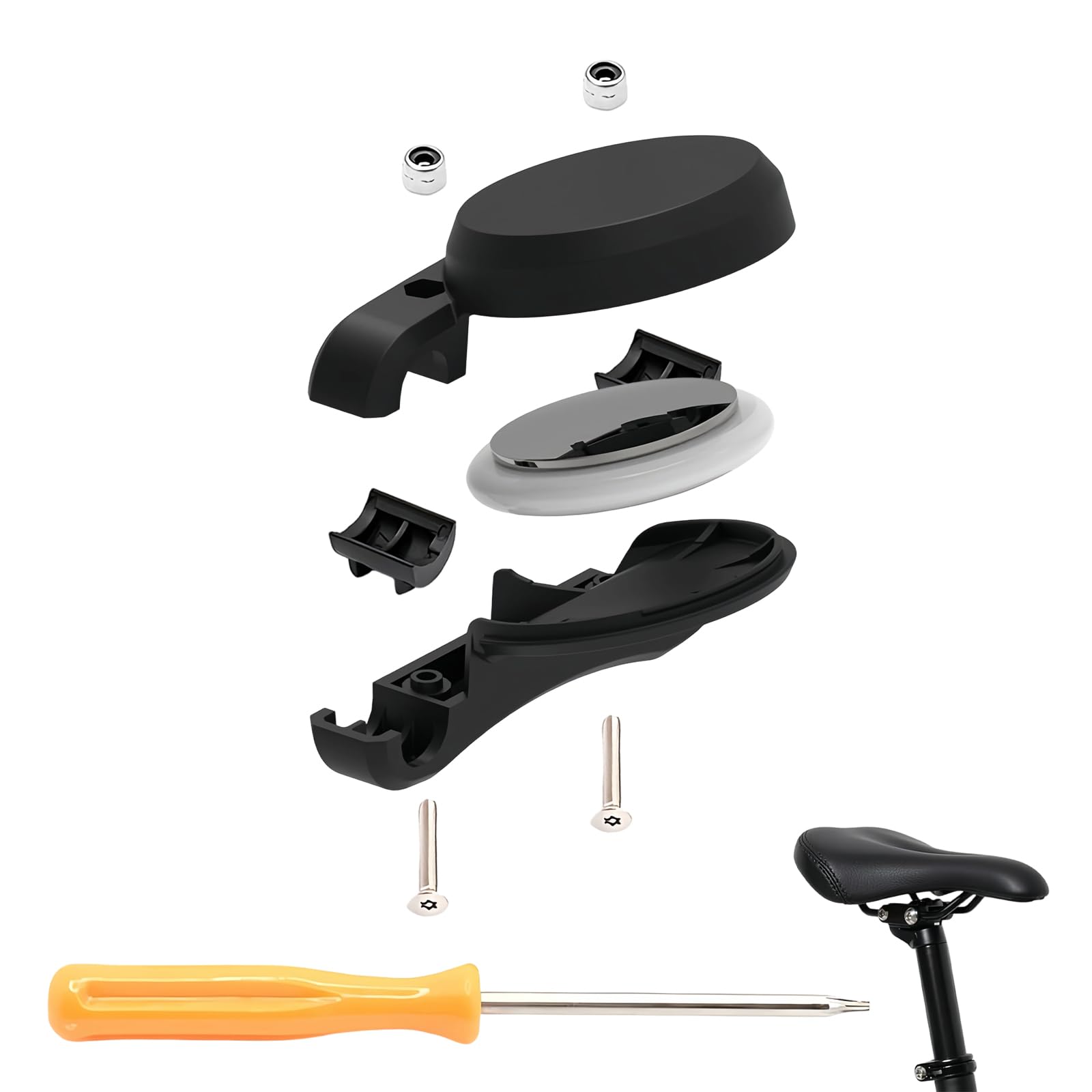 Nevoluxer für AirTag Halterung für Fahrrad – Versteckte für AirTag für Fahrrad Montage unter dem Sattel, Anti-Diebstahl GPS-Tracker-Zubehör, kompatibel für MTB & Rennrad Elektronik & Foto
