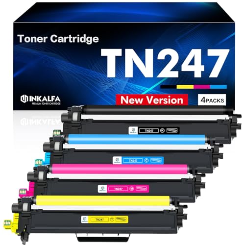 TN247 DCP-L3550CDW TN-243CMYK Toner 4-Pack Compatible pour Brother MFC-L3750CDW TN243 TN243CMYK...