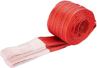 Durable Lifting Belt Industrial Lifting Belt Lifting Belt Colored Flat 3-ton, 5-ton Thickened Crane Rope Lifting Belt Thickening Lifting Rigging Straps (Color : 1T, Size : 6M)