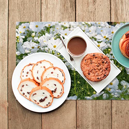 Sets de table blancs antidérapants et résistants à la chaleur pour repas chic - 7