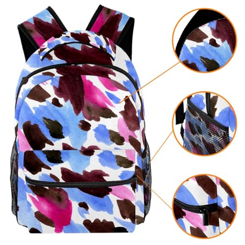 Sac à dos scolaire multicolore confortable pour collège et travail