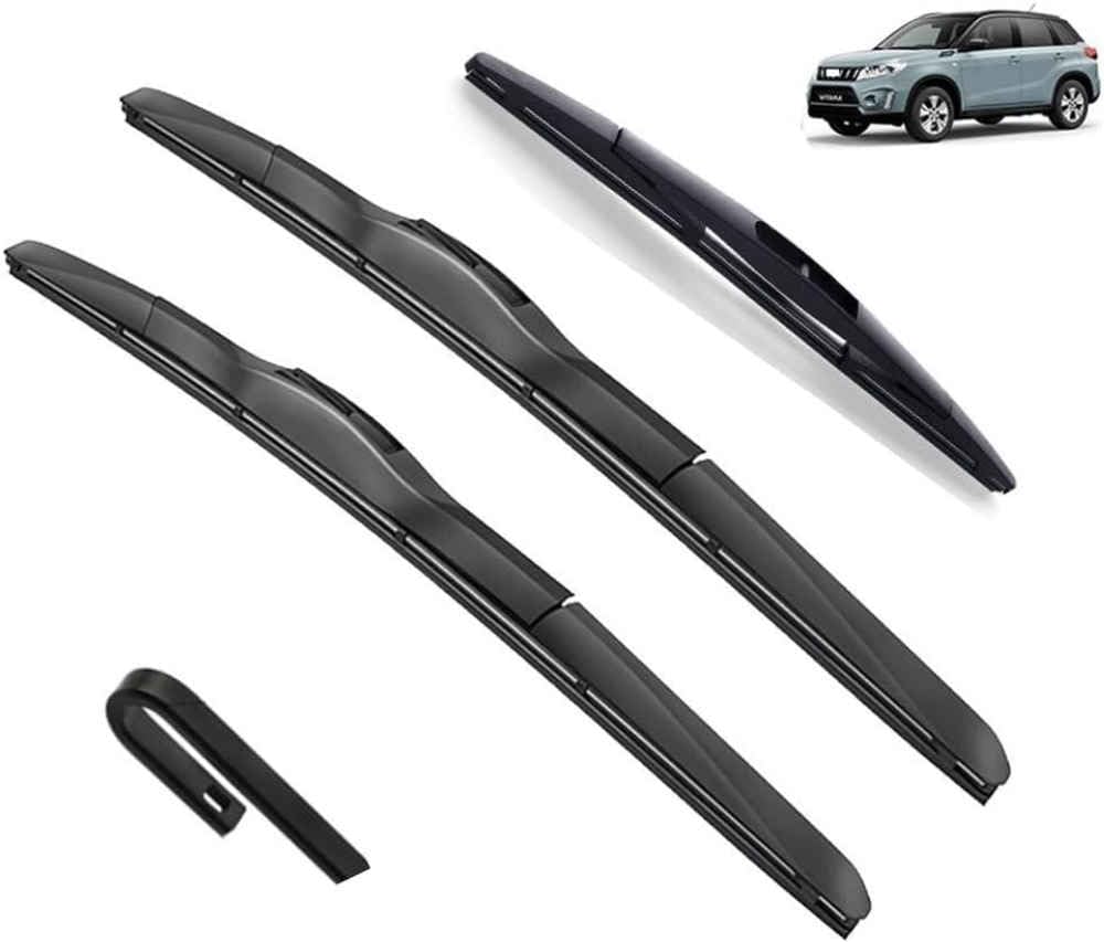DZTYNKO Car Windscreen Wiper Blades Set for Suzuki Vitara LY MK4 Suzuki Escudo 2015-2023 24in+16in+10in, Front Window Wipers for Clear Visibility, Replacement Wiper Blades