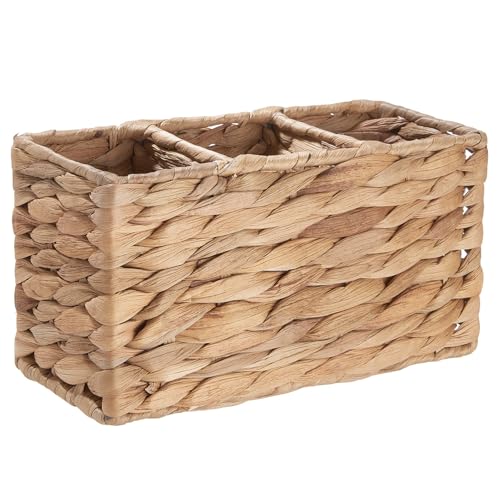 BUTLERS Besteckkorb 23 x 10cm Natur Farbe -RUSH ROPE - geflochten Besteckhalter & Küchenutensilienhalter aus Wasserhyazinthe | Küche Accessoires & Besteck Organizer