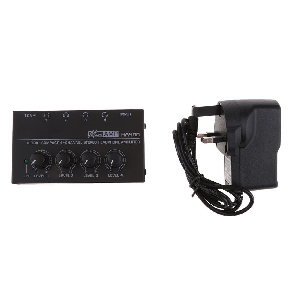 UK Plug Universal Home Audio Amplifier Compact 4-Channel Stereo Headphone Black| TV, Video & Home Audio | Home Audio Stereos, Components | Amplifiers & Preamps|-image-23