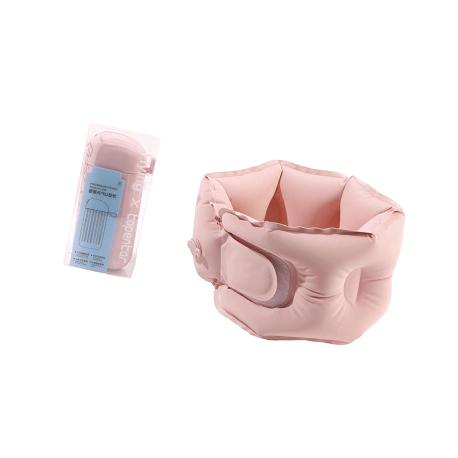 YUGSHNKFC Portable Inflatable Neck Pillow for Travelers Commuters and Offices Workers Ergonomic Neck Rest