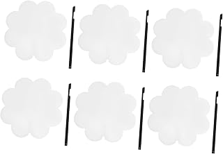 Gadpiparty 6pcs Blank Handheld Fans for DIY Craft Round Plastic Painting Props for Kids Summer Party Decorations Wedding Favors and Creative Art Projects