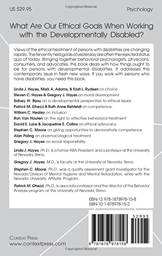 Ethical Issues in Developmental Disabilities