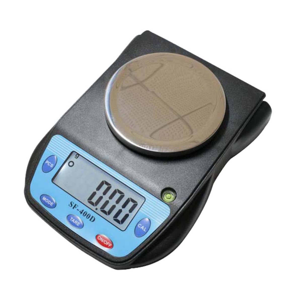 Sosoport Bilancia Elettronica Digitale Portatile 500g Precisione 0,01g Funzione Tara e Conteggio Pezzi, Base e Piattaforma Grandi in Plastica Nera per Cucina