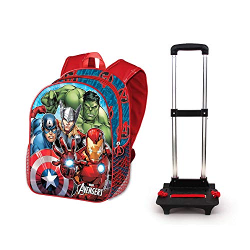 Karactermania Los Vengadores Group: Mochila Basic con Carro  Multicolor  One Size