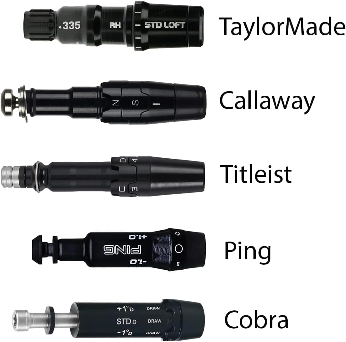 Tensei AV White Driver/Fairway Shafts (Choose Flex and Compatible Adaptors) (Ping, 65 X-Stiff)