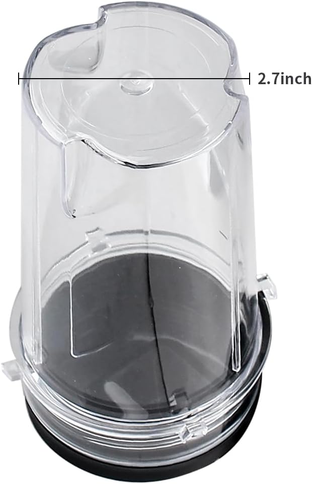 Anbige Replacement Parts 2pcs 12oz Cups with Lids, Compatible with Ninja BL770 BL660 BL810 QB3000 All Pro 4 Tabs Blenders
