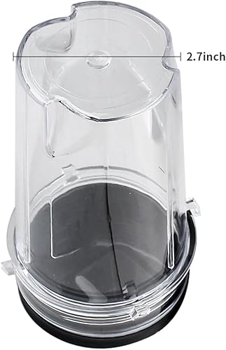 Miniatura 3 de Piezas de repuesto, 2 tazas de 12 onzas con tapas, compatibles con licuadoras Ninja BL770 BL660 BL810 QB3000 All Pro 4 Tabs