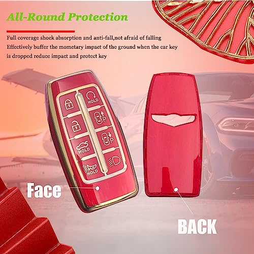 Coque de clé Genesis G80 GV80 G70 8 boutons protection télécommande - 4