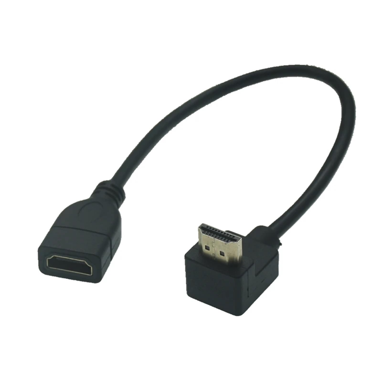 Convertidor macho a hembra compatible con HDMI Dual, adaptador en ángulo arriba, abajo, derecha, izquierda, HDTV, Cable HD for DVD, PS3, PC, 15cm, 30cm, 50CM, 1m(HD-027-UP,50cm)