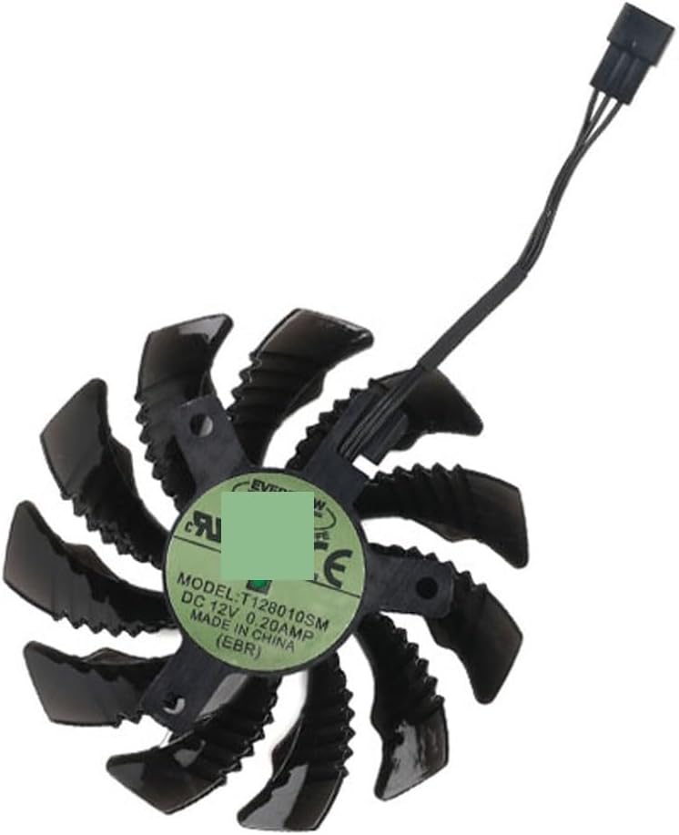 Graphics Card 78MM T128010SM PLD08010S12H GTX960 Fan 12V 3Pin 2Pin Cooling Fan GV-N960OC for GTX 960 Graphics Video Card Cooler Fans(Fan - 2PCS)