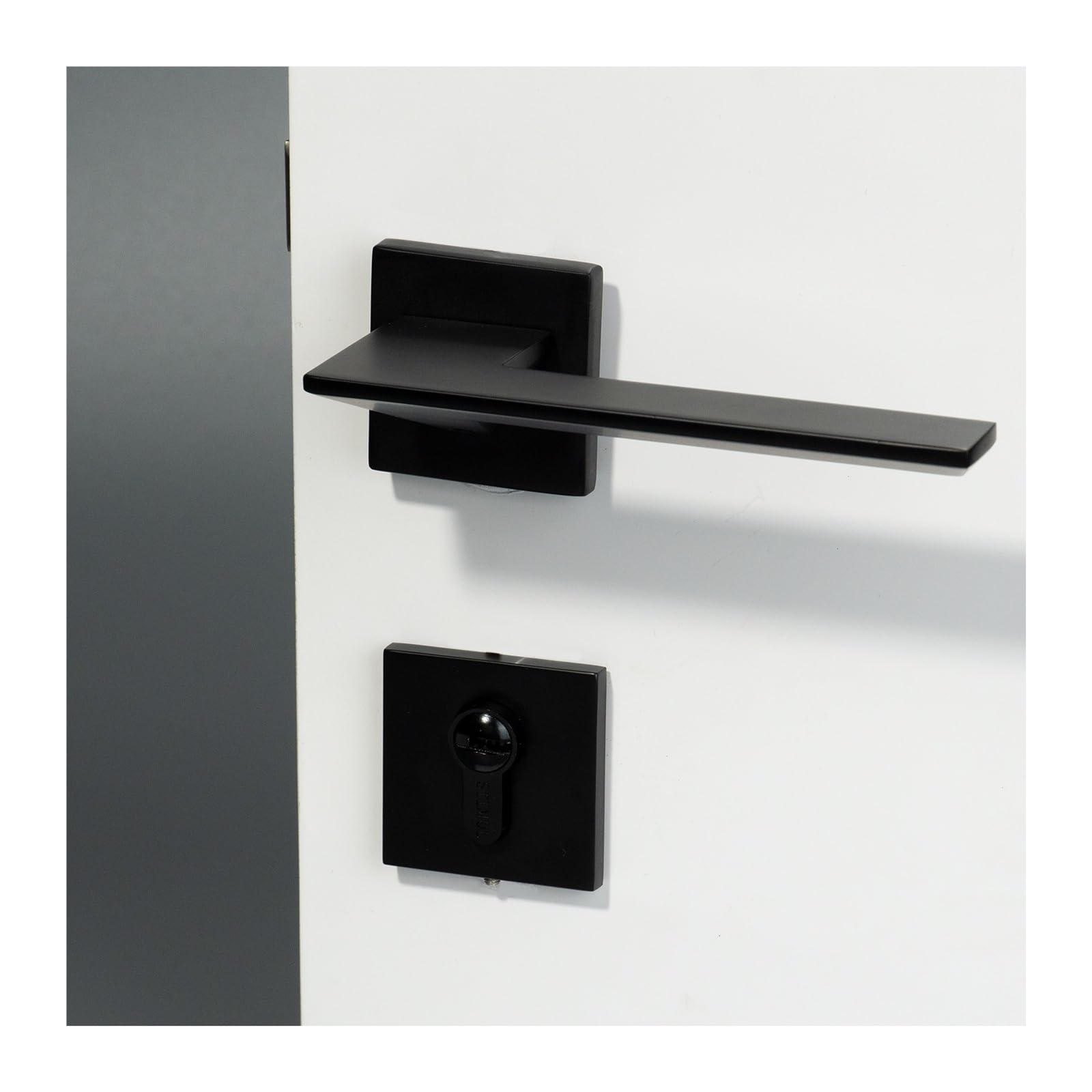 Levier De Porte D'intimité Noir Mat