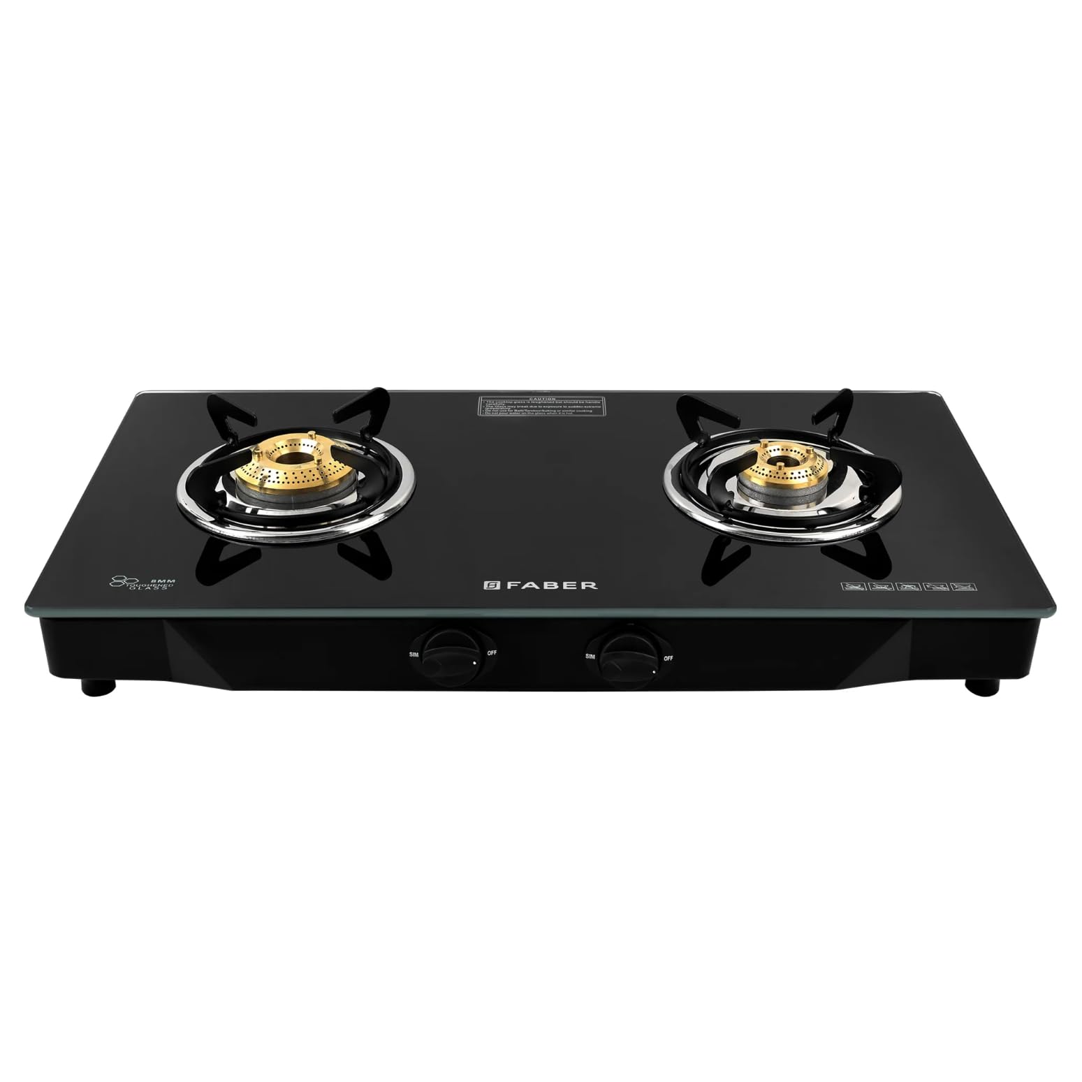 Faber Jumbo 2 Burner Black Cooktop with Glass Top| Brass Burners | Easy to clean | 2 Years comprehensive Warranty | 5 Years warranty on Glass & Burners with 2 Years warranty on Valve | Jumbo 2 BB BK-image-8