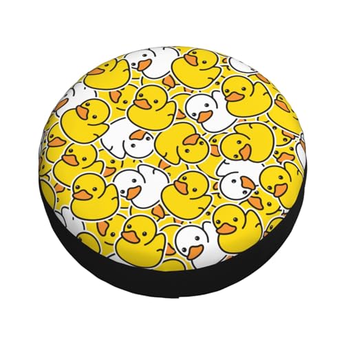 Image of Cute Duck Spare Tire Cover Universal Wheel Tire Cover Funny Cartoon Duck Tire Protectors for Travel Trailer Rv SUV Truck Camper and Many Vehicle 14 Inch