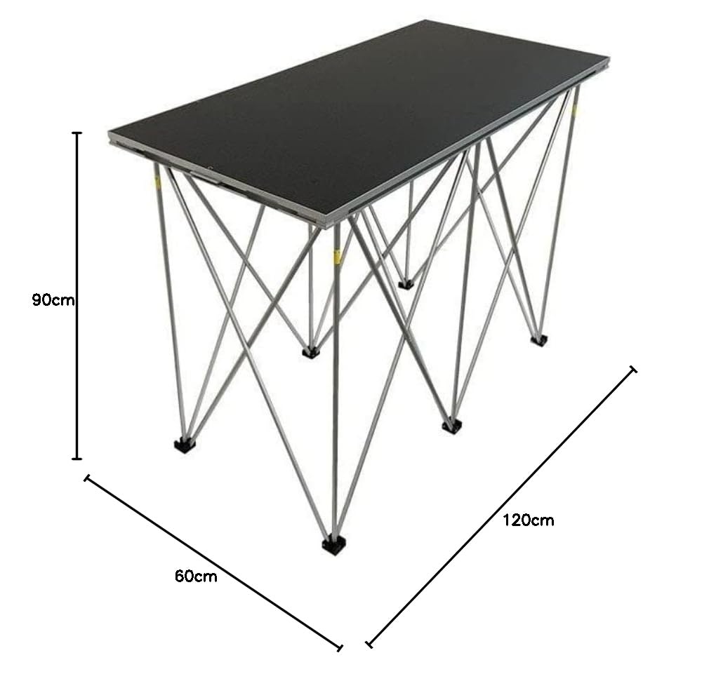 ZZTMDJ120 Tavolo Consolle Trasportabile e Ripiegabile (60 x 120 x 90cm)