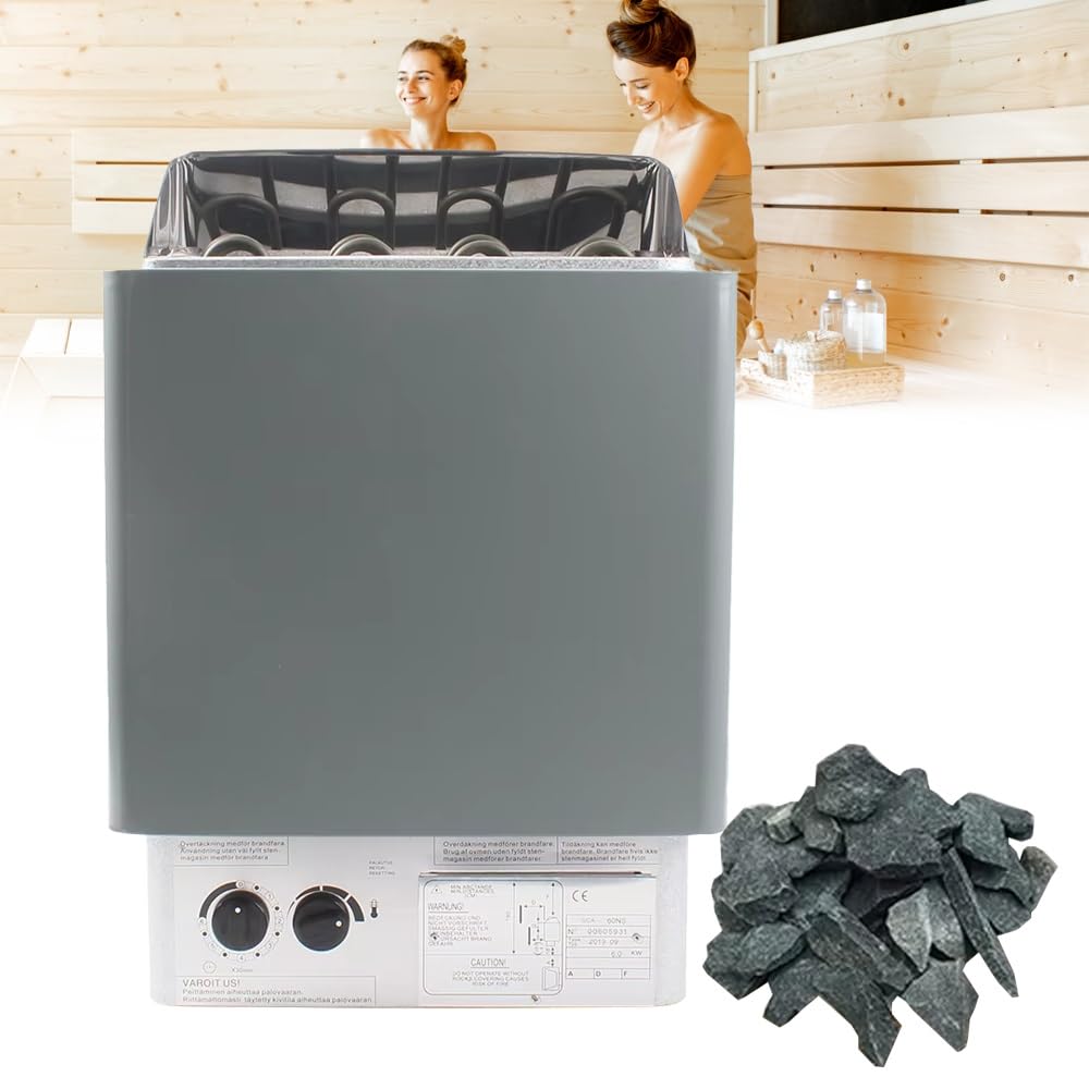 Stufa per Sauna a Vapore Secco, Stufa per Sauna, Stufa per Sauna a Vapore Secco, Attrezzatura per Bagno Turco, per palestre, Spa (9kw/380v)