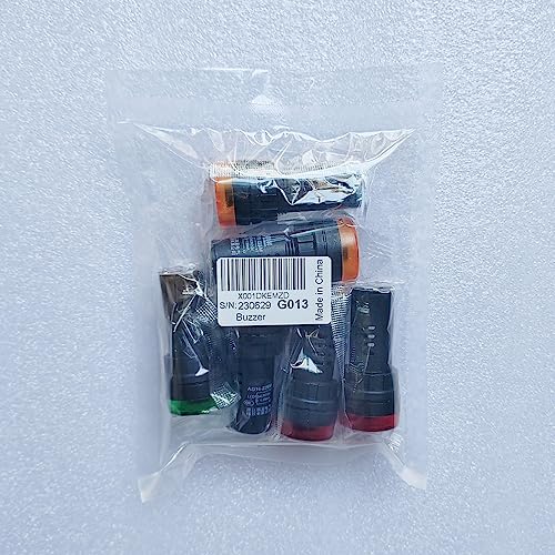 GUUZI 6pcs AC DC 12V 22mm LED Flash Indicatore di