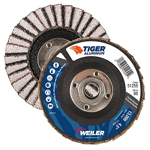 Weiler Tiger disques abrasifs coniques de haute longévité pour finitions nettes