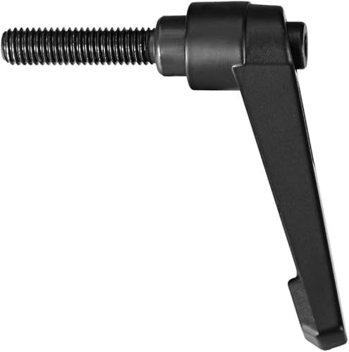 Miniatura 8 de uxcell M8 x 1.575 in Mango de palanca de sujeción ajustable Rosca botón de trinquete macho roscado Perillas roscadas Perillas de tornillo giratorio