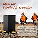 Prolee 50-80lbs Deer Feeder,Weatherproof Deer Feeders for Hunting with 4 Feeding Tray and 4-Leg Stand,Heavy Duty Metal Hunting Game Feeder for Deers and Wildlife