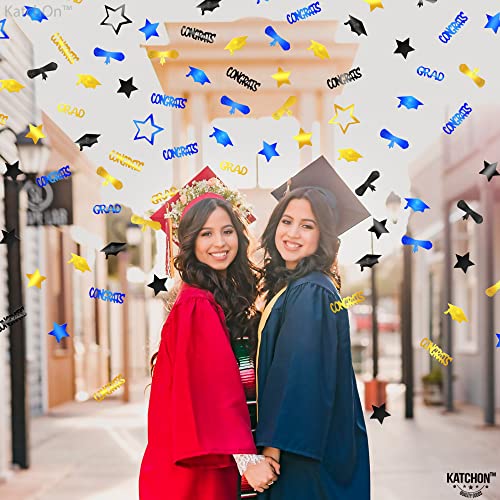 Image of Graduation Decorations 2026 - Pack of 1300 | Gold and Black Graduation Confetti 2026, Grad Table Decorations 2026 | Graduation Confetti Class of 2026 | 2026 Graduation Table Decorations, KatchOn