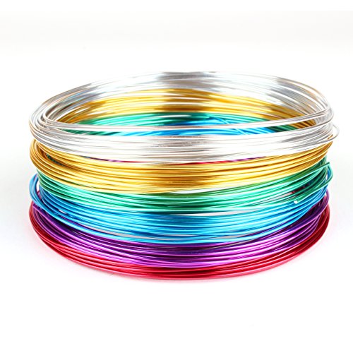Filo d'alluminio 1mm in diversi colori. Morbido, facile da chinarsi