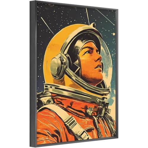 Vintage Astronaut - Retro Sci-fi Space Exploration Poster Poster Print