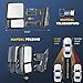 Towing Mirrors for Ford F-250 F-350 F-450 F-550 Super Duty 1999-2016 with Turn Signal Folding Telescoping, w/o Heated (1 Pair)