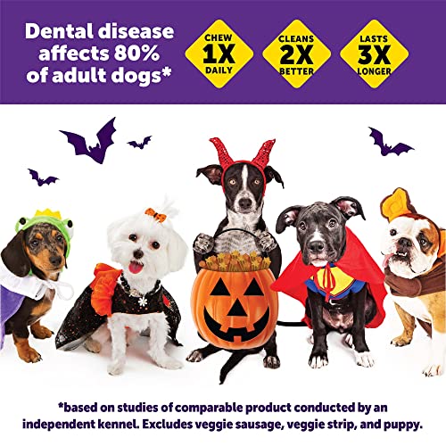 Wellness WHIMZEES Fall Natural Dog Dental Treat, Autumn Halloween Seasonal Gift, Chews, Freshens Breath, Medium Size, 6.3 oz Bag, 6 Count — view 5
