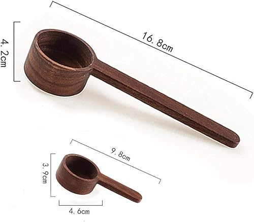 Miniatura 8 de Cucharas de café molido de madera, medición para granos molidos o té, agitador de mezcla de sopa, utensilios de cocina, 1 cuchara de té de madera