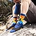 Lavley Rise and Climb Socks - Funny Outdoor Socks for Men and Women Who Love Rock Climbing and Hiking - Gift for Campers and Nature Fans - One Size Fits Most