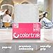 Colortrak Embossed Sheets Silver Aluminum Foil Pop-up Dispenser, 500 Pre-cut Sheets Non-slip Textured, for Hair Foil Coloring and Highlighting Applications Silver, 5 x 11
