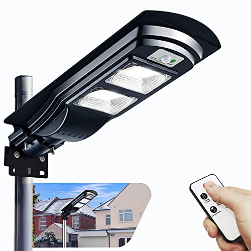 Get Popular Offer Solar Street Light 4000LM Dusk to Dawn Outdoor Lighting Solar Powered Outdoor Lights with Motion Sensor and Remote Control JSIEEM Get Popular Offer Solar Street Light 4000LM Dusk to Dawn Outdoor Lighting Solar Powered Outdoor Lights with Motion Sensor and Remote Control JSIEEM