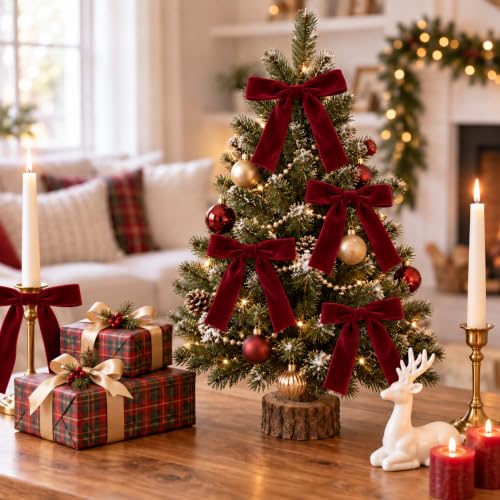 24-Count Der Rose 5 x7 Pre-Tied Velvet Christmas Tree Bows 6.49 + Free Shipping w/ Prime or on 35+ + 50% Off Code HOCZ3N01 - image 7