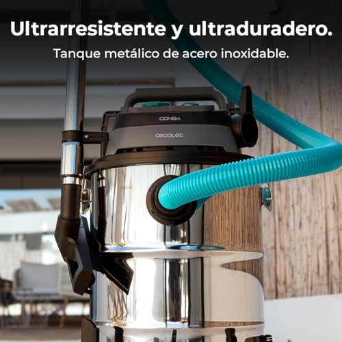 Miniatura 7 de Cecotec Aspirador De Sólidos Y Líquidos De Metal Con Cable De 30l Conga Rockstar Wet Dry Steel Pro Tool. 1600w, Mayor Durabilidad Y Resistencia, Incluye Enchufe Para Herramientas, Kit De Accesorios