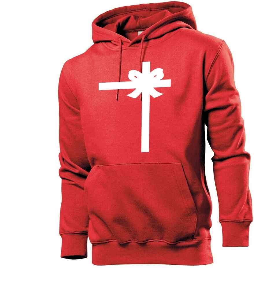 Geschenkschleife Männer Hoodie Sweatshirt Rot XL