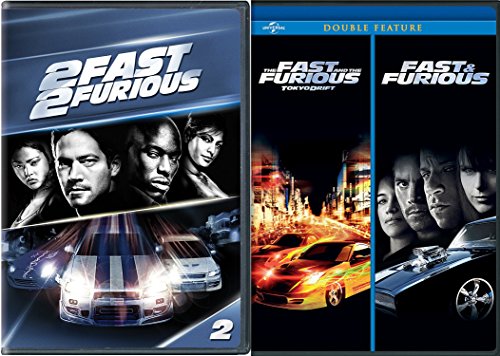 Fast and Furious Trilogy - Original Fast & Furious, 2Fast 2 Furious & The Fast and the Furious: Tokyo Drift 3-DVD Bundle