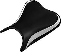 Vista 8 de TCT-MOTORPARTS Cojín de asiento de conductor y pasajero para Kawasaki Ninja 400 2018-2024 Z400 2019-2024 (negro #5)