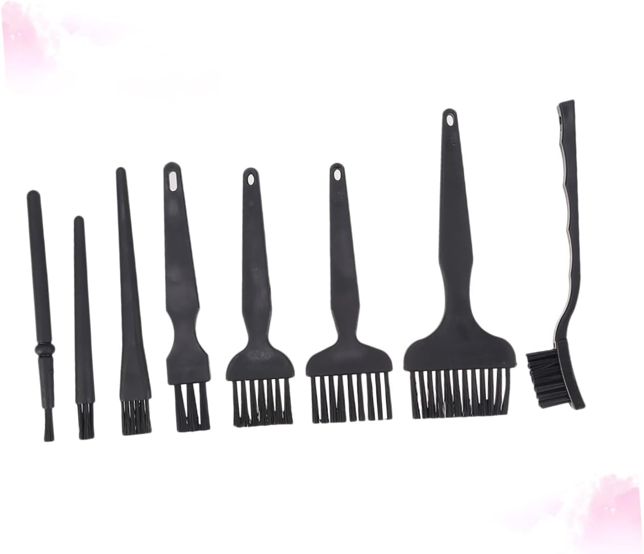 GARVALON 8pcs Anti-Static Keyboard Cleaning Brush Set for Home and Office Ergonomic Design Washable Dusting Tools for Keyboards Motherboards and Electronics Cleaning
