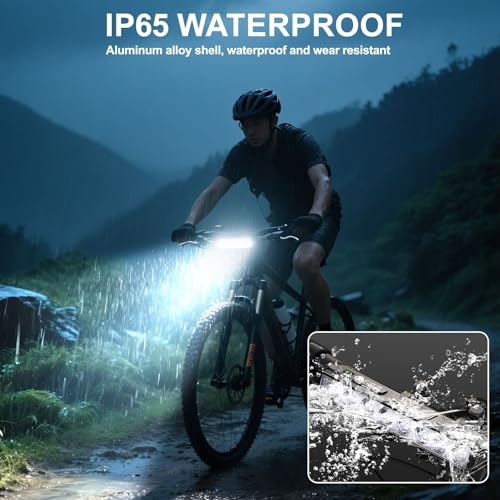 image for Siuyiu 3500 Lumen Bike Lights, USB-C Rechargeable Bicycle Light, Super