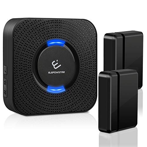 Wireless Door Sensor Chime, ELEPOWSTAR Door Bell Window Alarm for Office/Home/Store/Business, Operate Range
