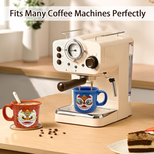 Tazas de cerámica 14 oz con borde enrollado, pack 2 miniatura 4